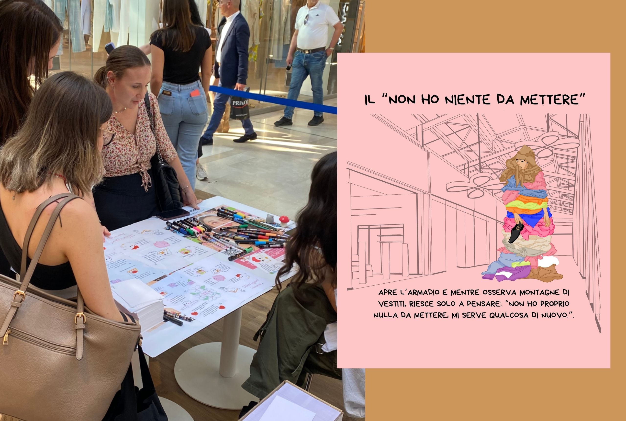 Retail: live sketching and social content