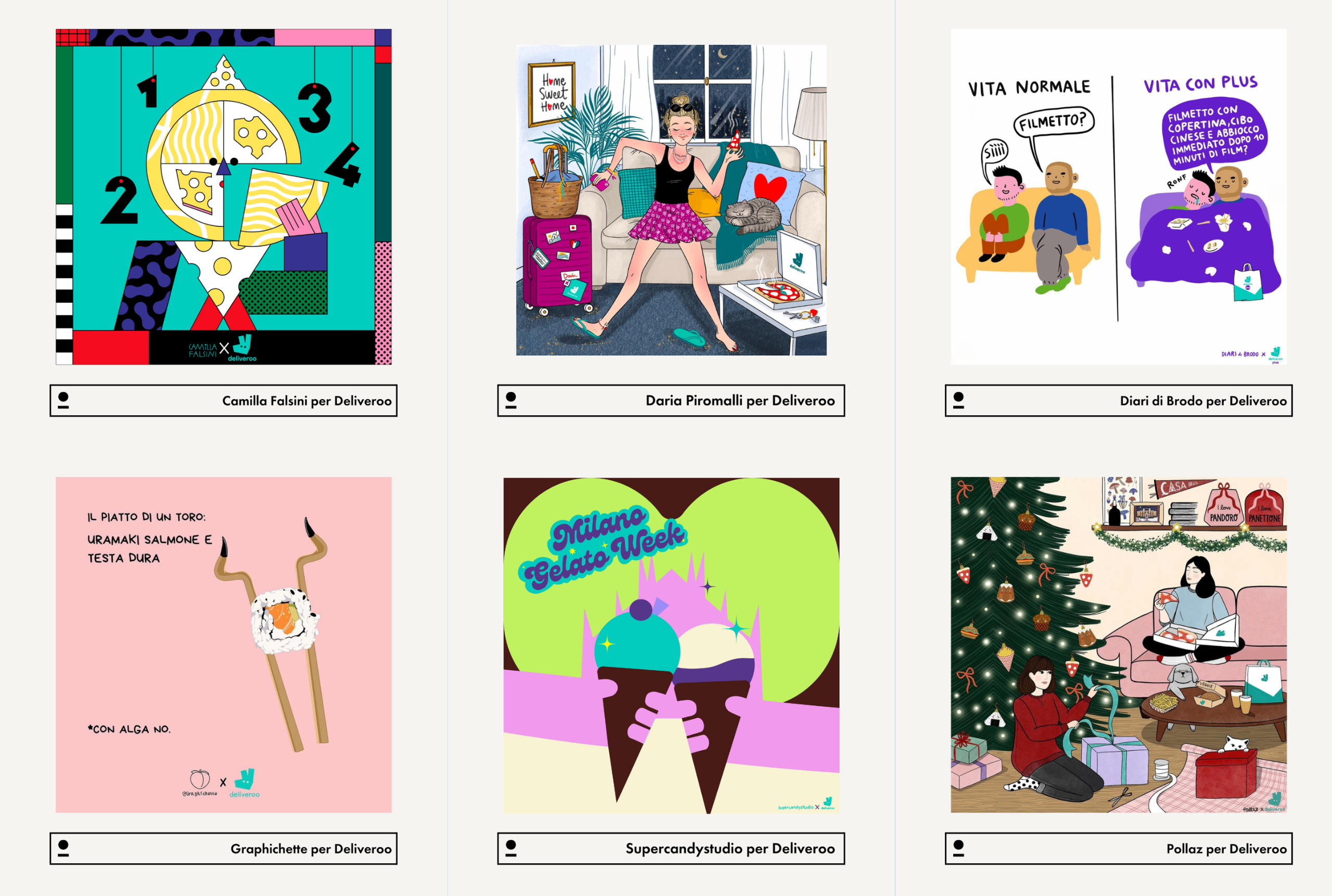 Deliveroo, social media and… illustrations