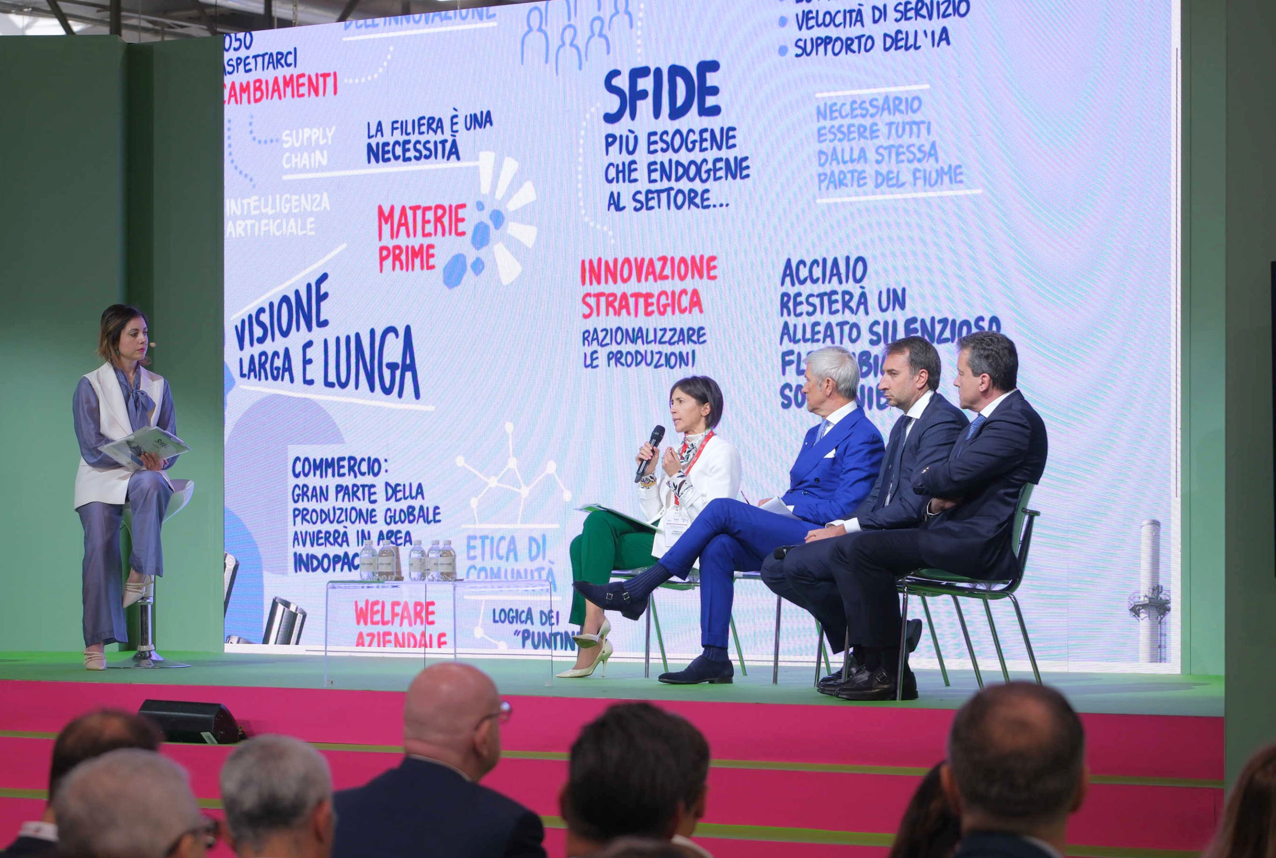 Graphic recording of a technical speech